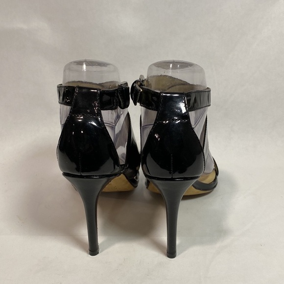 Charles David black open toe sandal leather cross strap ankle - Picture 4 of 12